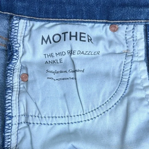MOTHER THE MID RISE DAZZELER ANKLE JEANS - Picture 4 of 11